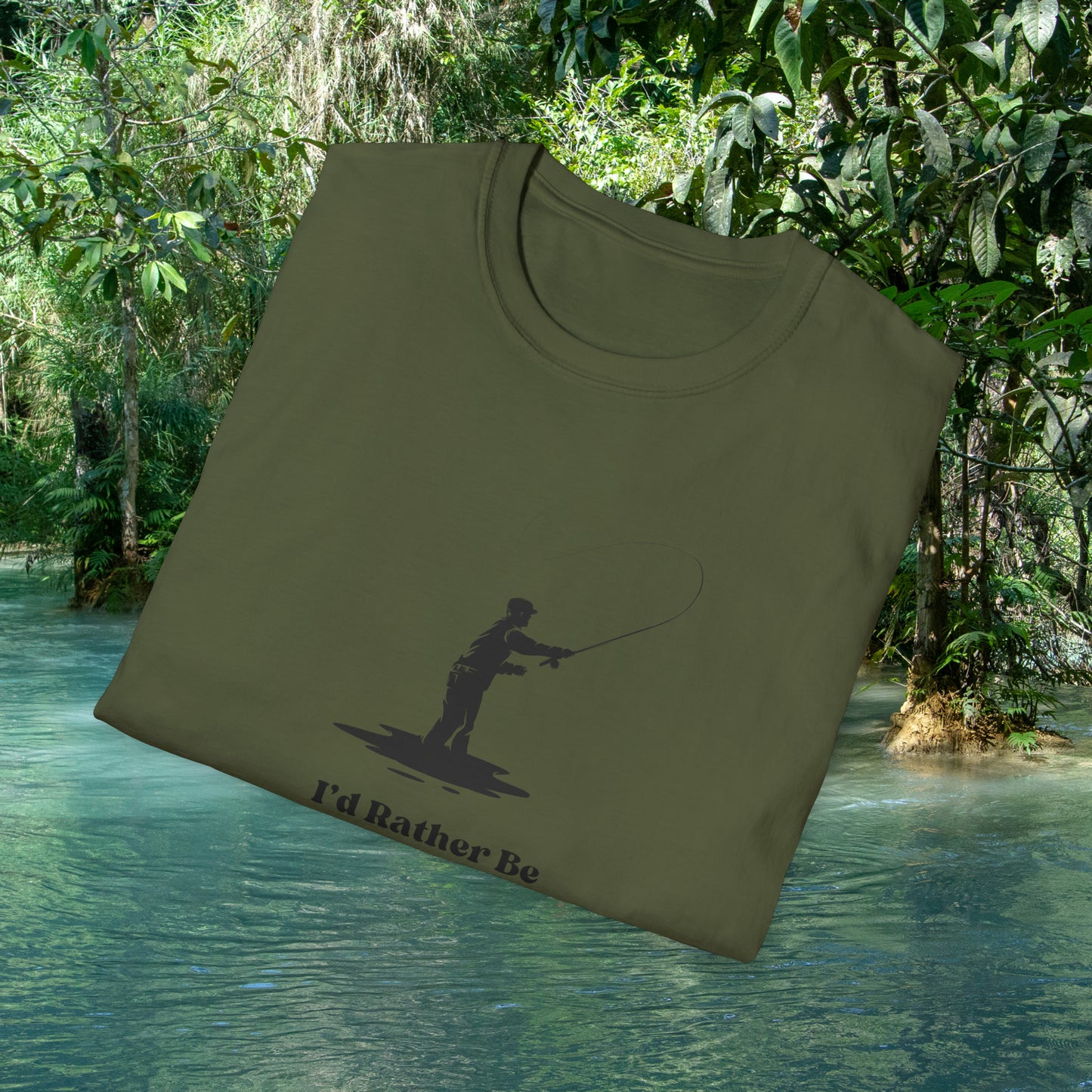 I'd Rather Be Fly Fishing Unisex Softstyle T-Shirt