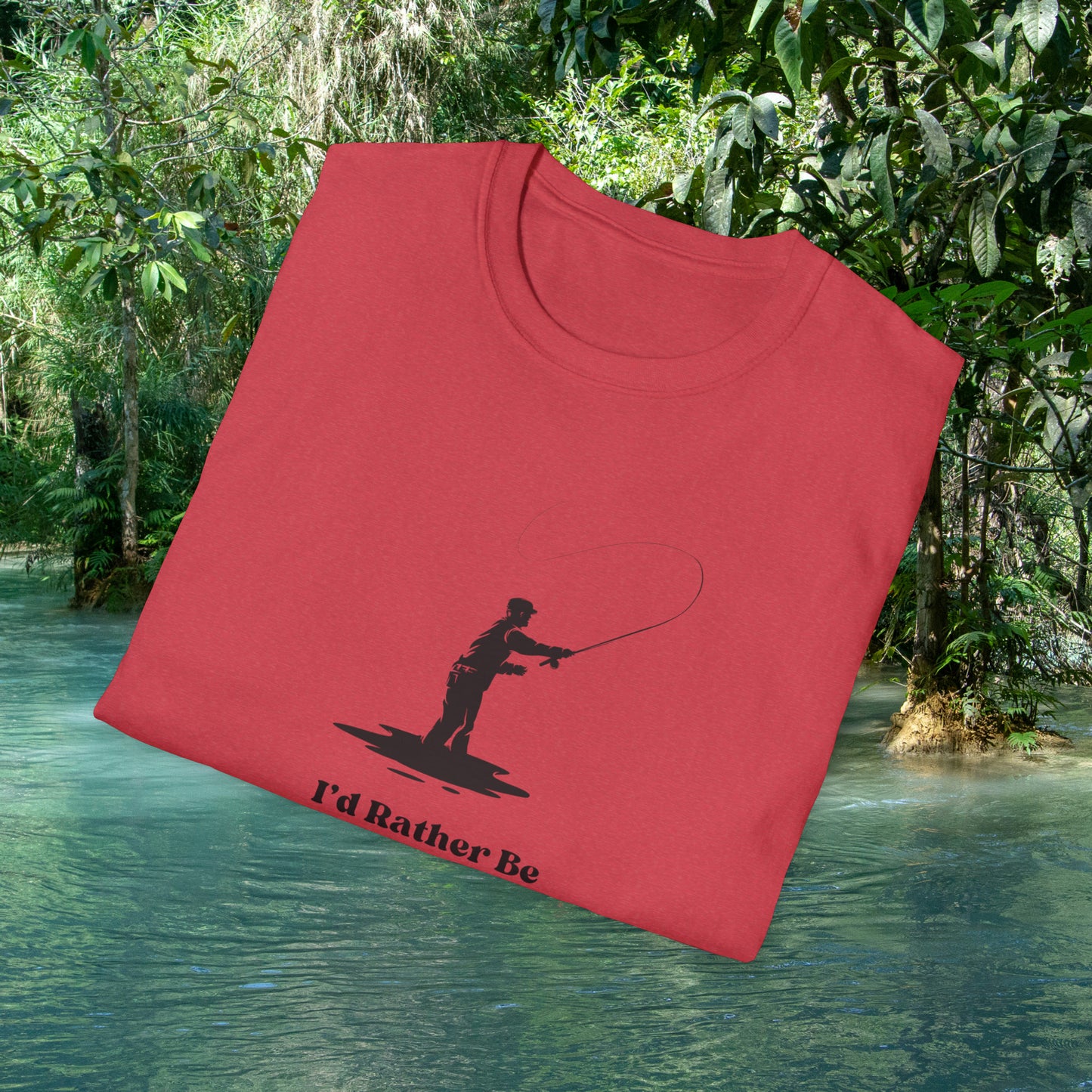 I'd Rather Be Fly Fishing Unisex Softstyle T-Shirt