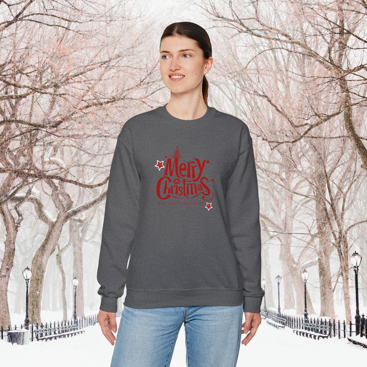 Merry Christmas Unisex Heavy Blend™ Crewneck Sweatshirt