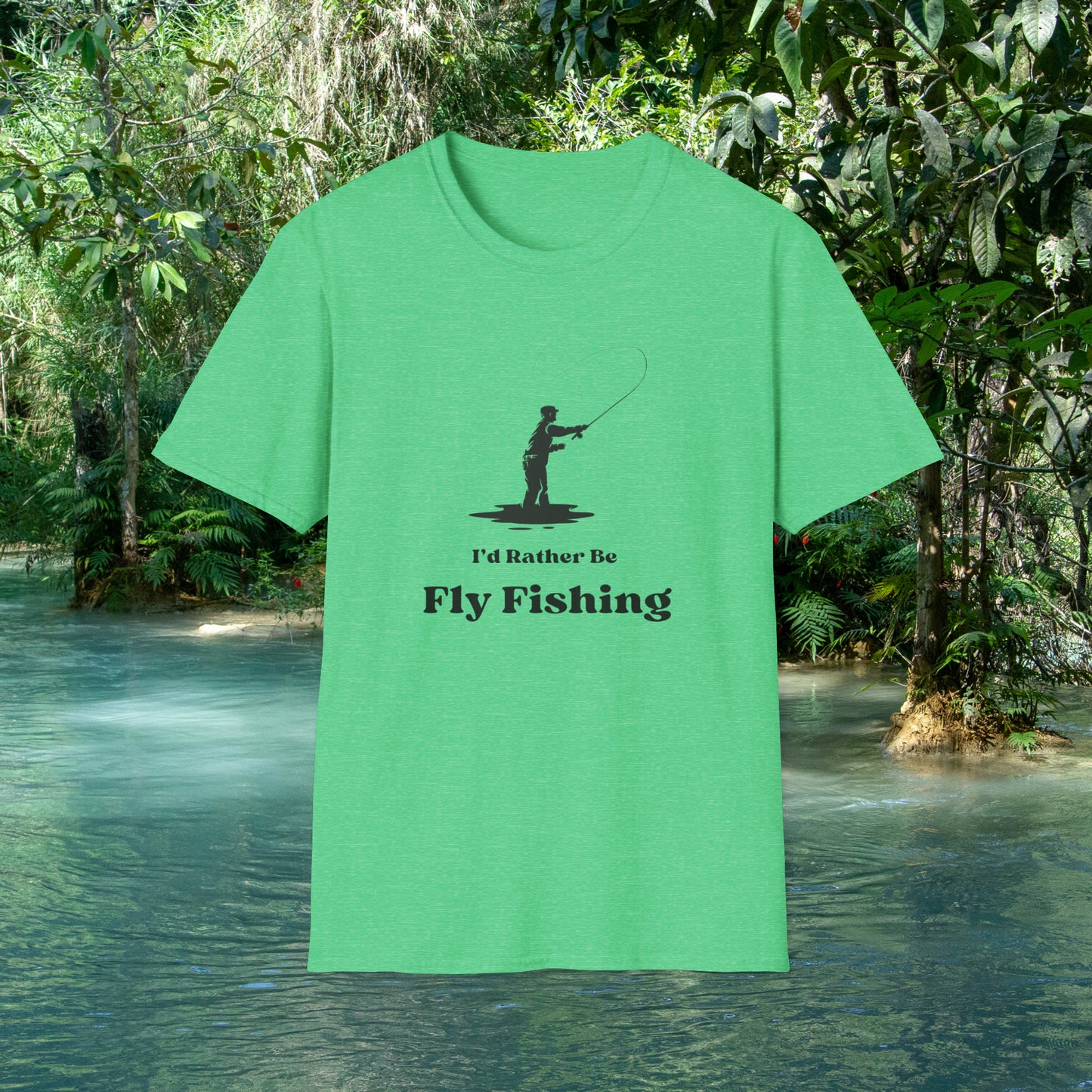 I'd Rather Be Fly Fishing Unisex Softstyle T-Shirt