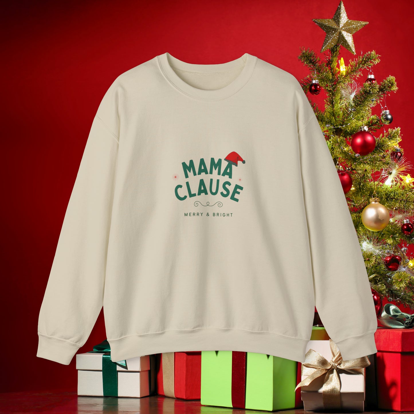 Mama Clause Unisex Heavy Blend™ Crewneck Sweatshirt