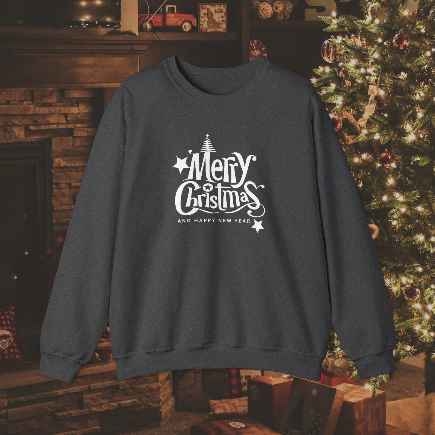 Merry Christmas Unisex Heavy Blend™ Crewneck Sweatshirt