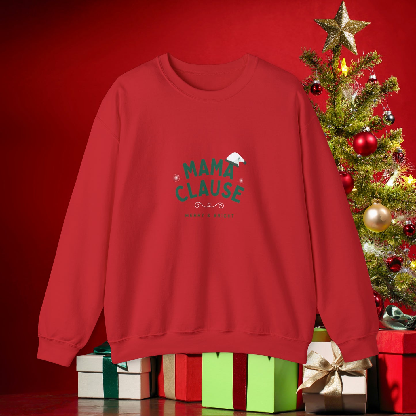 Mama Clause Unisex Heavy Blend™ Crewneck Sweatshirt