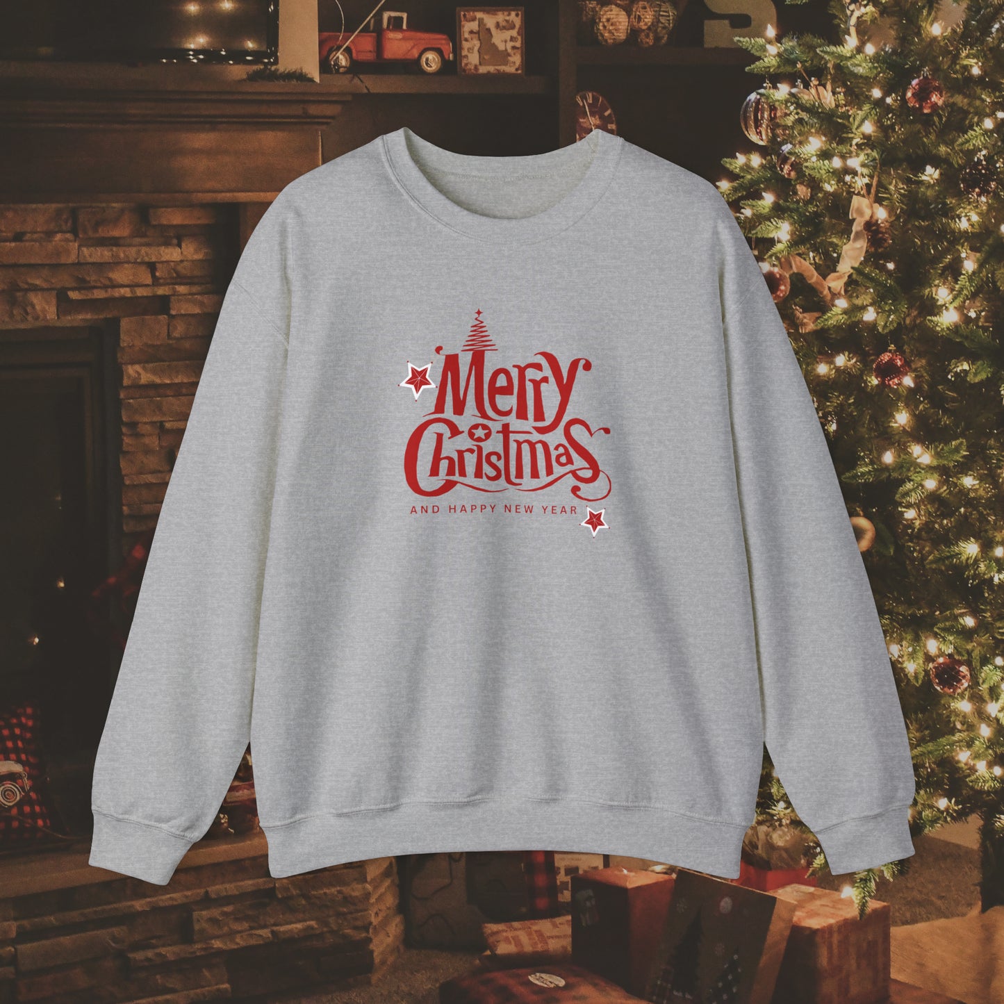 Merry Christmas Unisex Heavy Blend™ Crewneck Sweatshirt