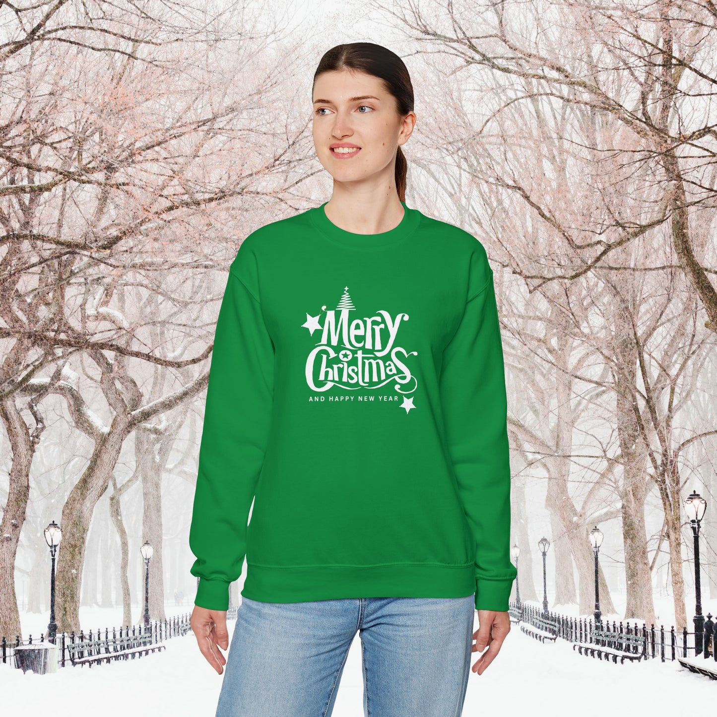 Merry Christmas Unisex Heavy Blend™ Crewneck Sweatshirt