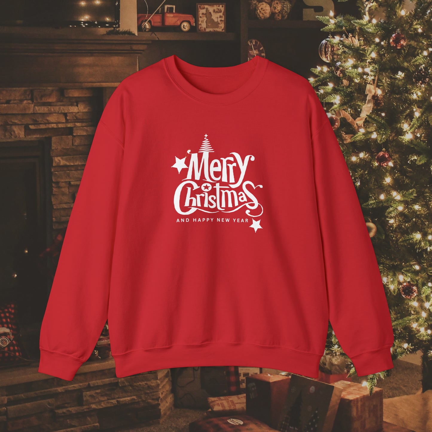 Merry Christmas Unisex Heavy Blend™ Crewneck Sweatshirt