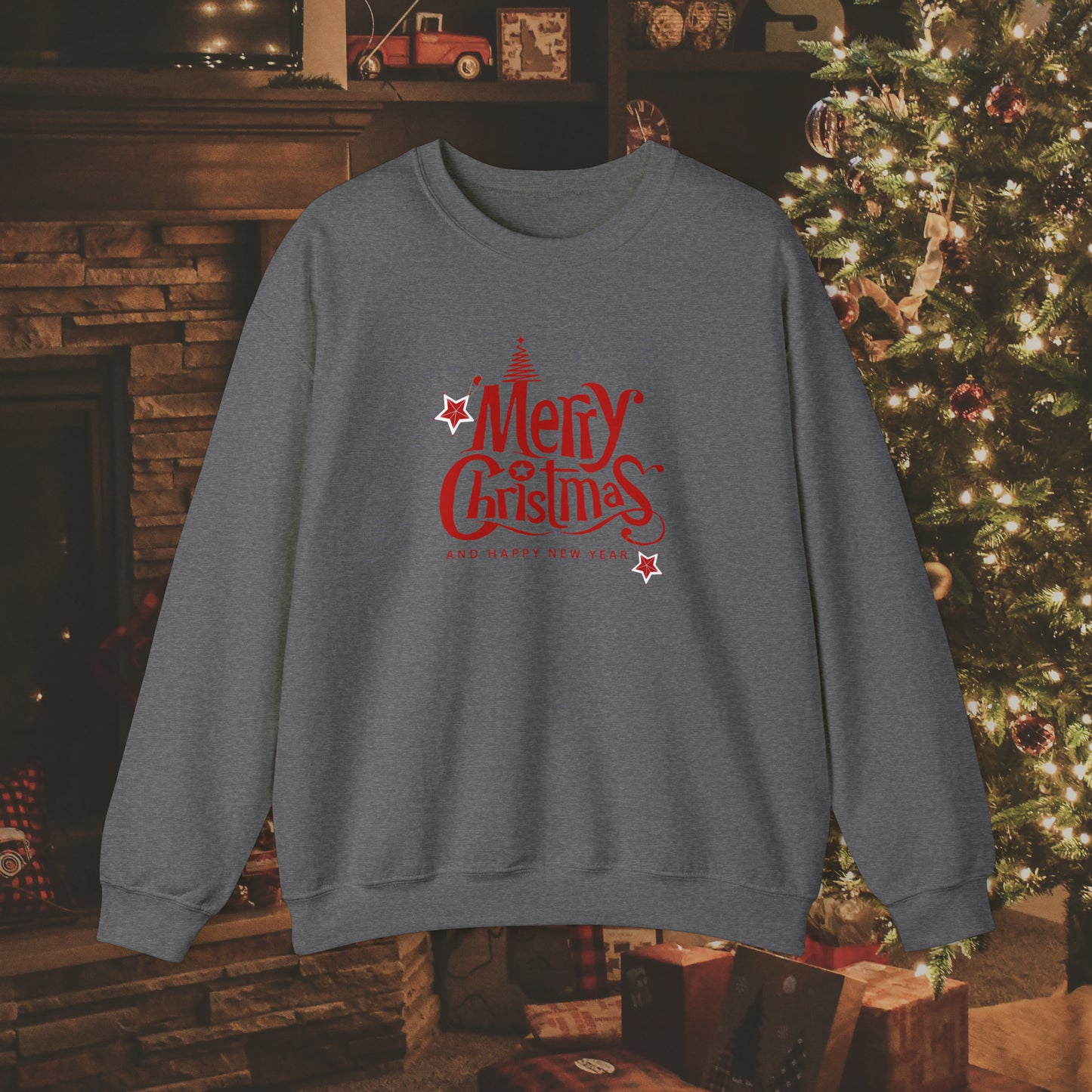 Merry Christmas Unisex Heavy Blend™ Crewneck Sweatshirt