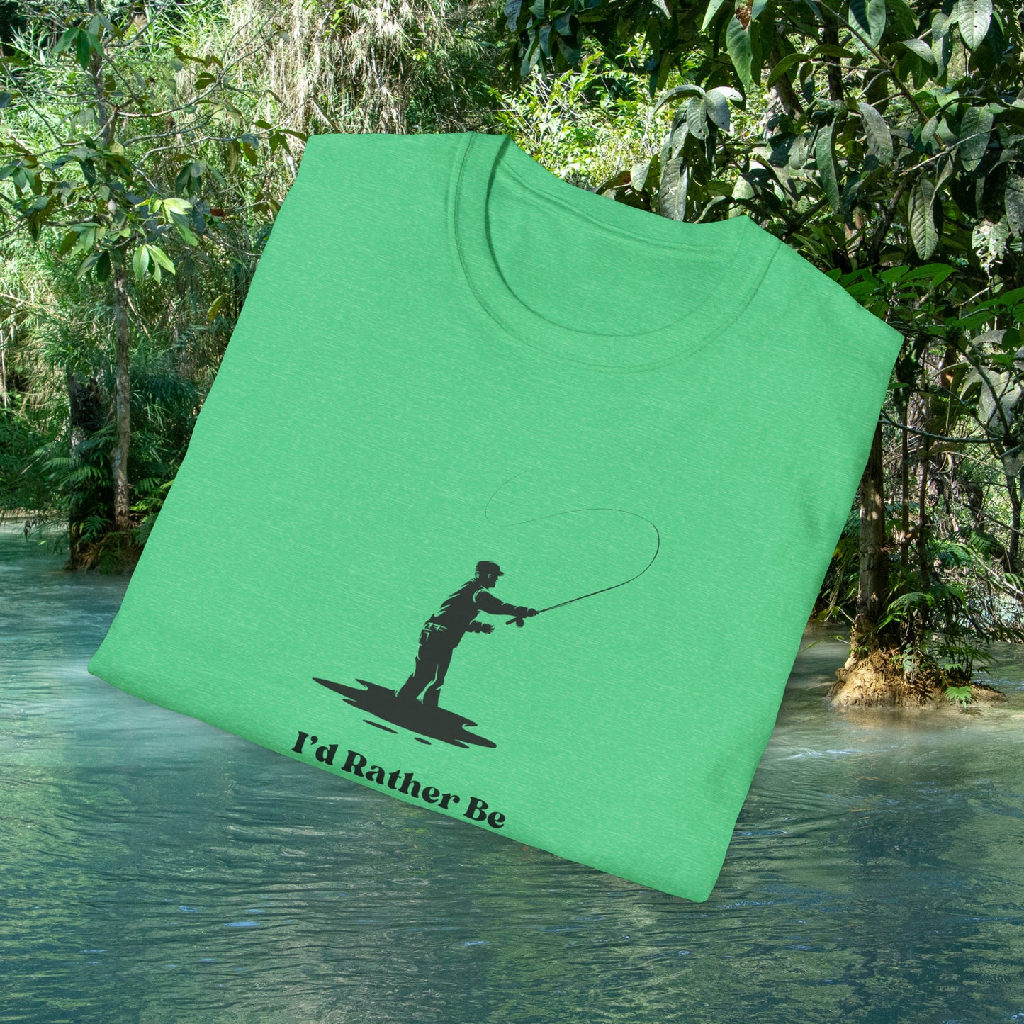 I'd Rather Be Fly Fishing Unisex Softstyle T-Shirt