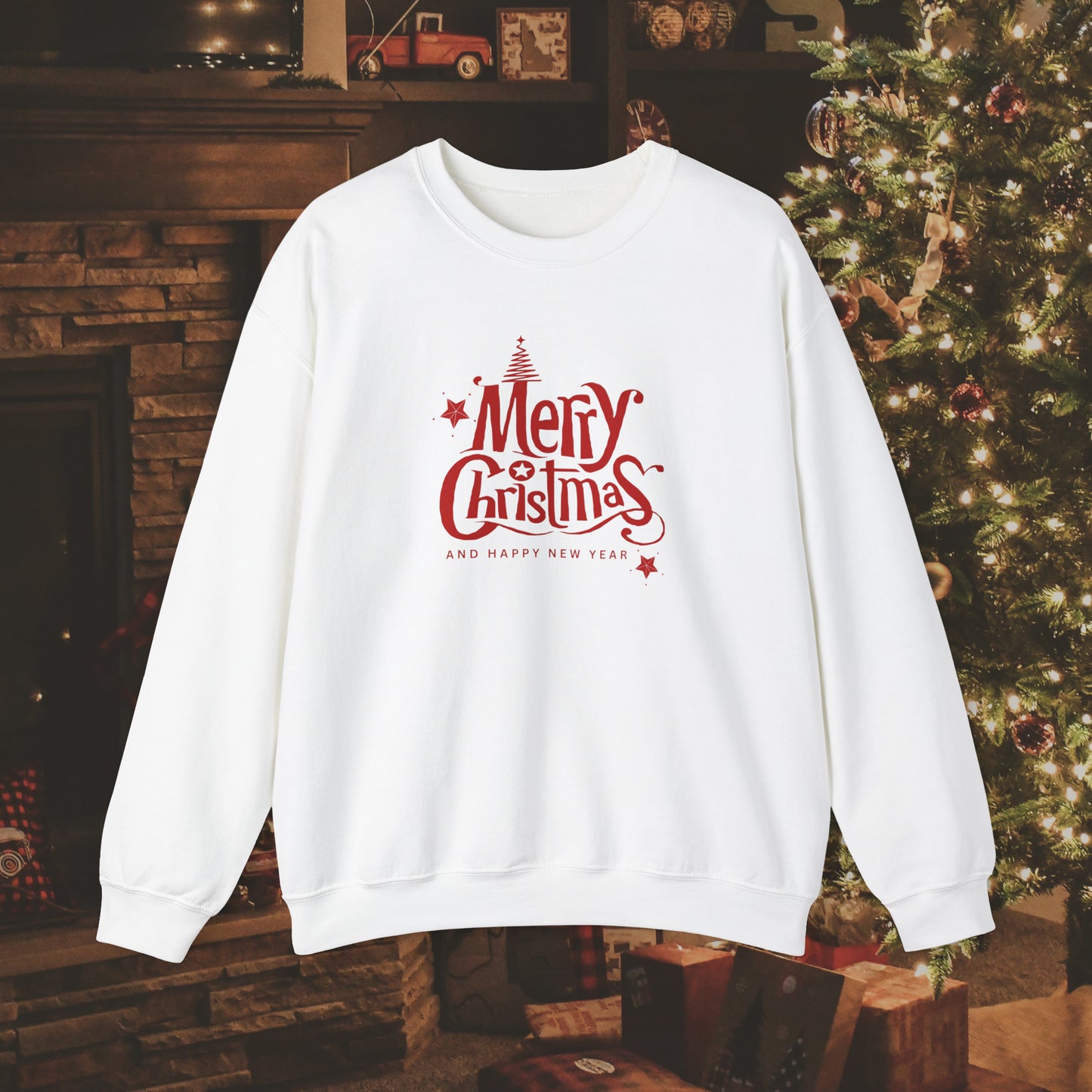 Merry Christmas Unisex Heavy Blend™ Crewneck Sweatshirt