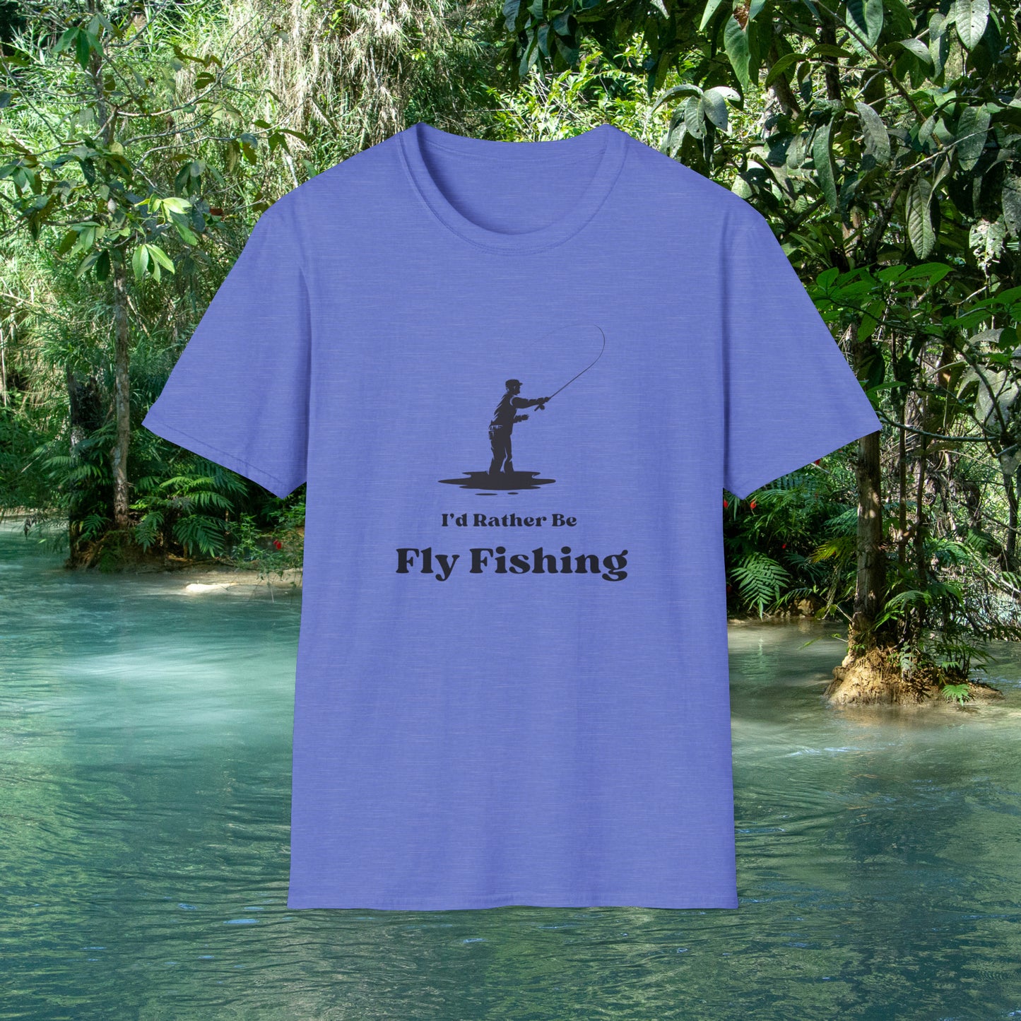 I'd Rather Be Fly Fishing Unisex Softstyle T-Shirt