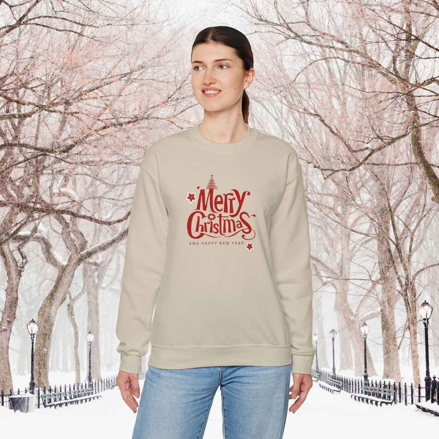 Merry Christmas Unisex Heavy Blend™ Crewneck Sweatshirt