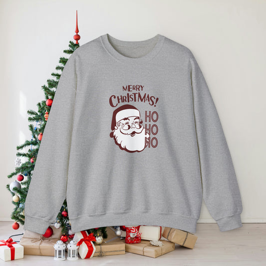 Ho Ho Ho Merry Christmas Unisex Heavy Blend™ Crewneck Sweatshirt