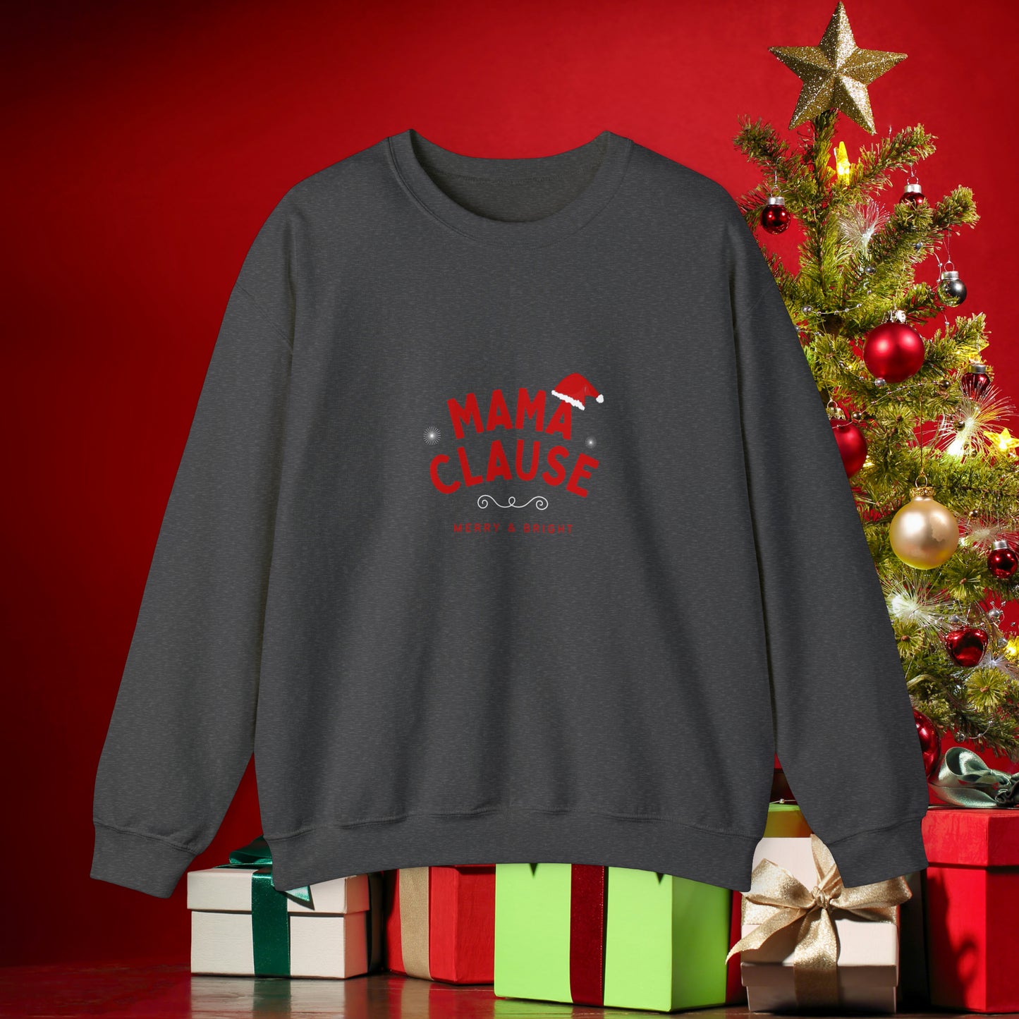 Mama Clause Unisex Heavy Blend™ Crewneck Sweatshirt