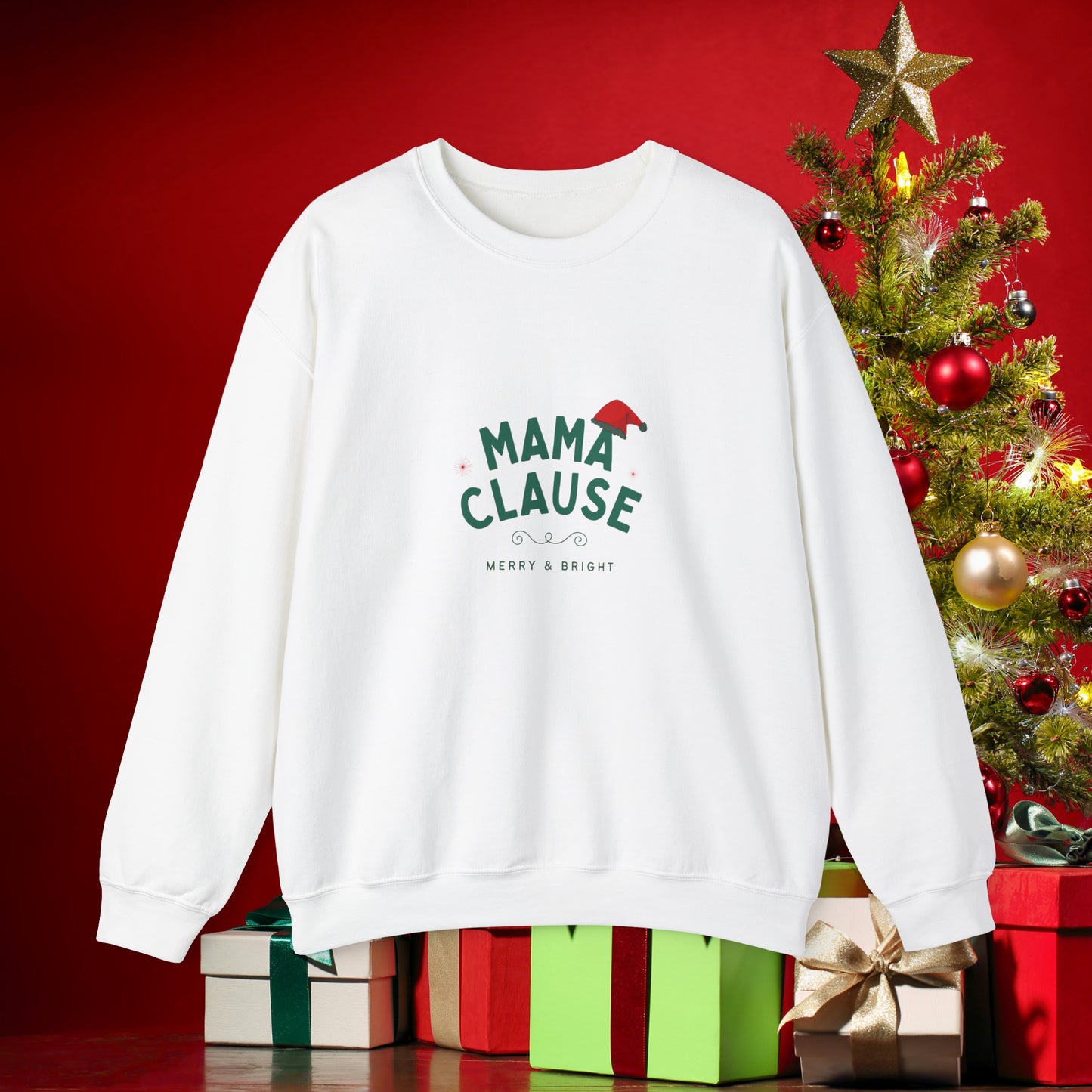 Mama Clause Unisex Heavy Blend™ Crewneck Sweatshirt