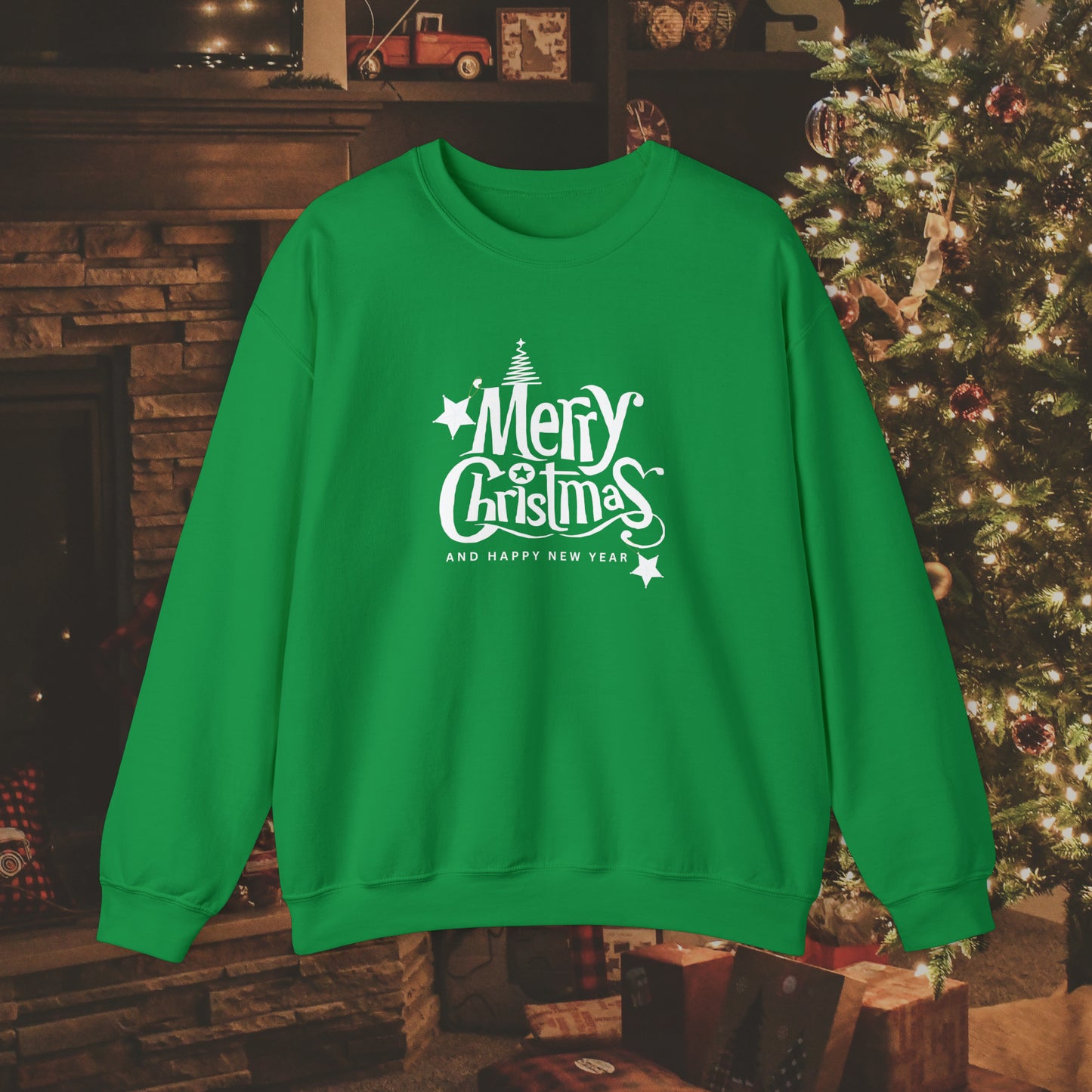 Merry Christmas Unisex Heavy Blend™ Crewneck Sweatshirt